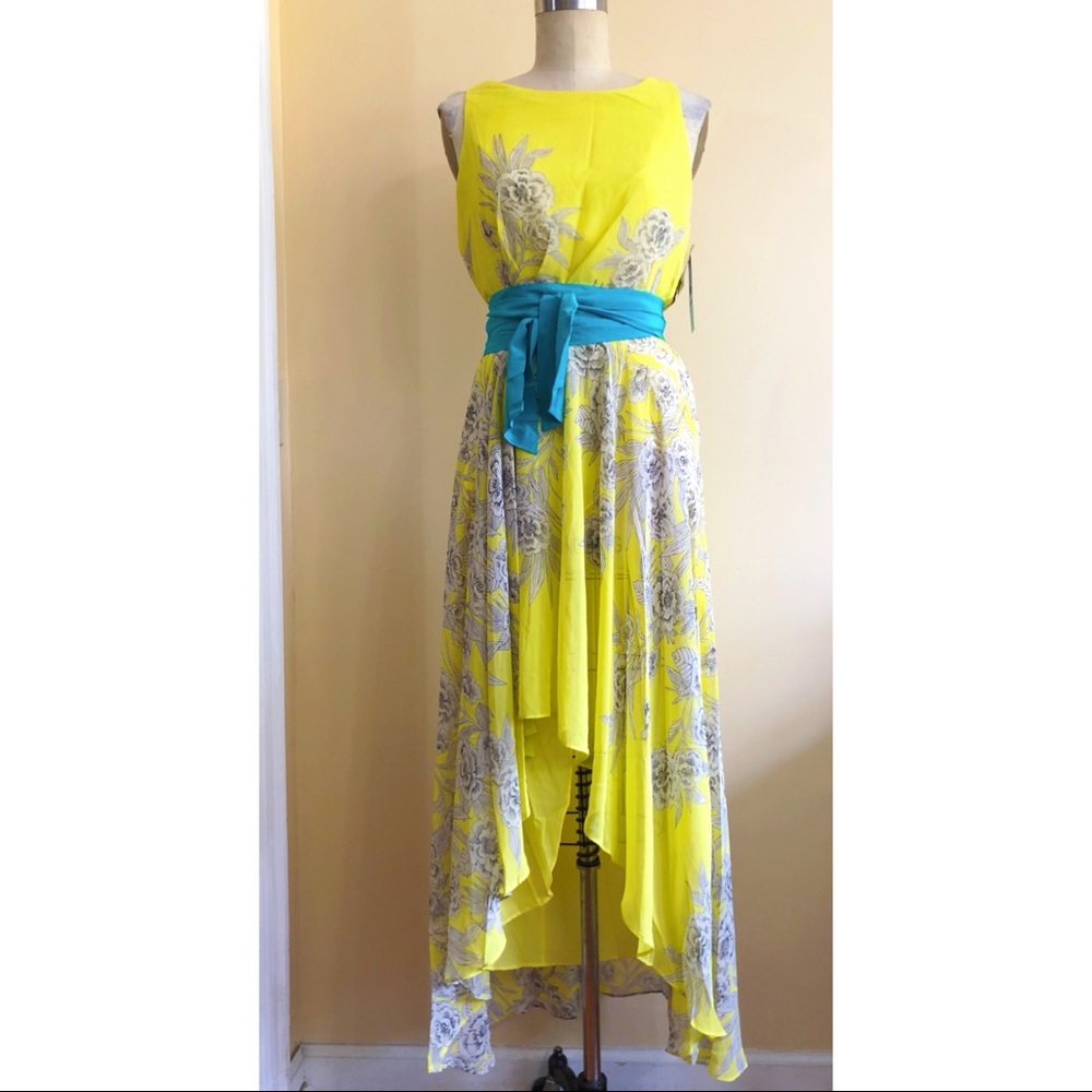 Eliza J Floral High-Low Dress